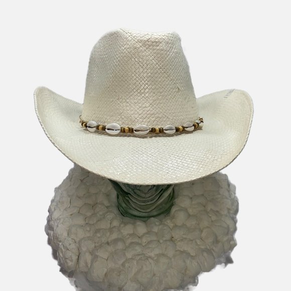 Classic Hat Co. Accessories - Classic Hat Co. White Straw 10gal Cowgirl Hat 60cm